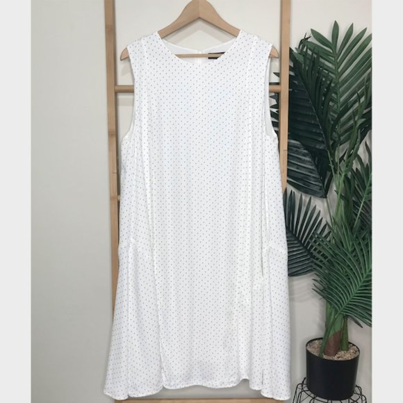 SOLD Country Road White Print Swing Dress 16 - Picture 2 of 14